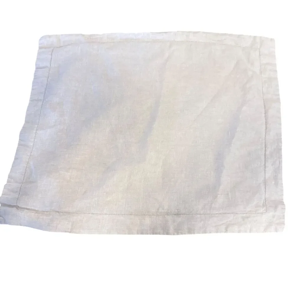 Pottery Barn Belgian Flax 100% Linen Standard Pillow Sham Case Cover Beige